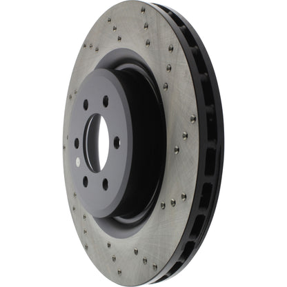 StopTech Sport Cryo Cross Drilled Brake Rotor; Front Left