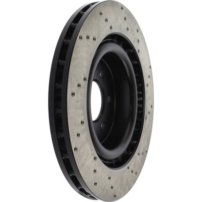 StopTech Sport Cryo Cross Drilled Brake Rotor; Front Right