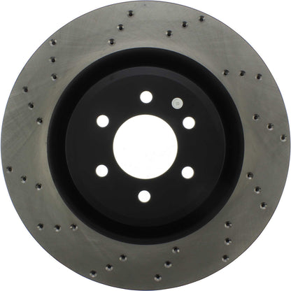 StopTech Sport Cross Drilled Brake Rotor; Front Right