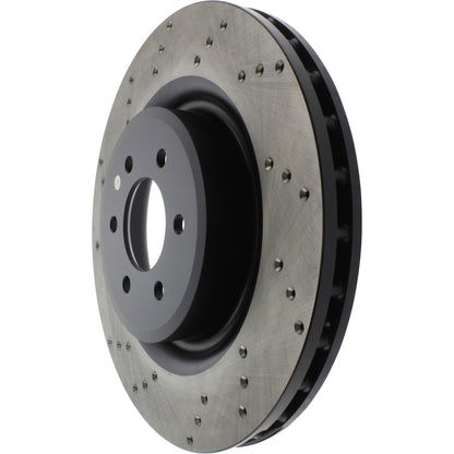 StopTech Sport Cross Drilled Brake Rotor; Front Right