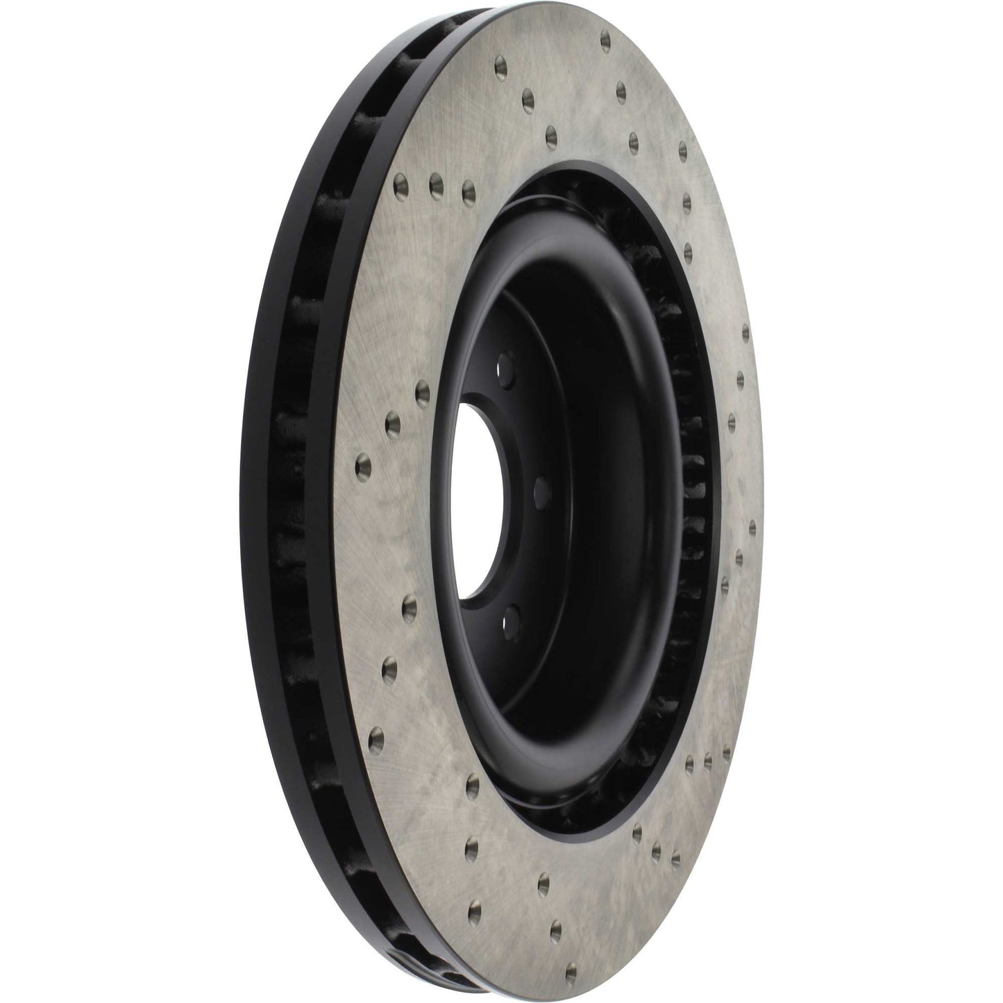StopTech Sport Cross Drilled Brake Rotor; Front Right