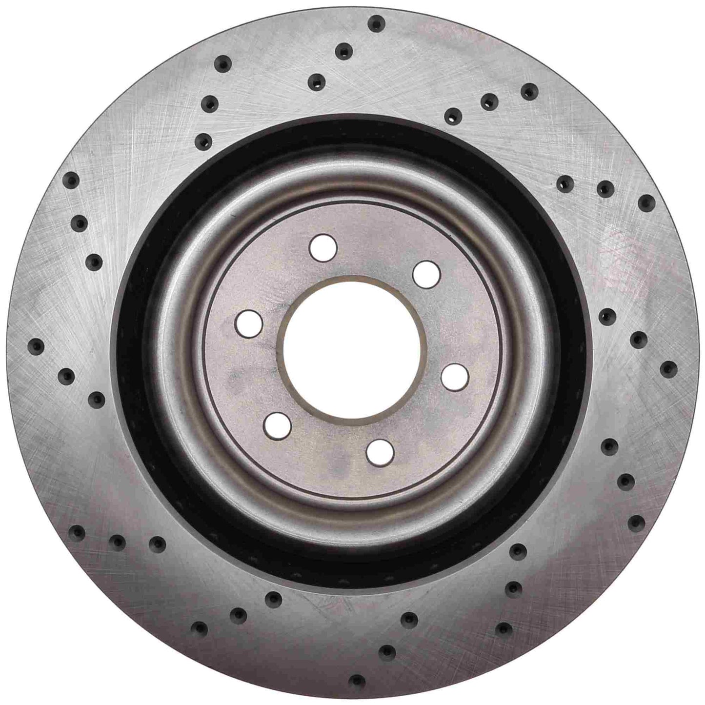 StopTech Sport Cross Drilled Brake Rotor; Rear Left