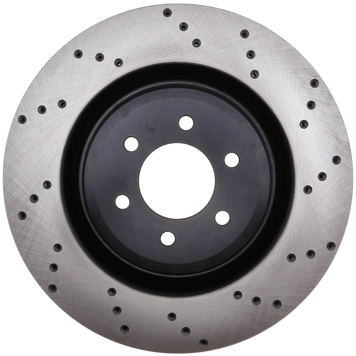 StopTech Sport Cross Drilled Brake Rotor; Rear Left