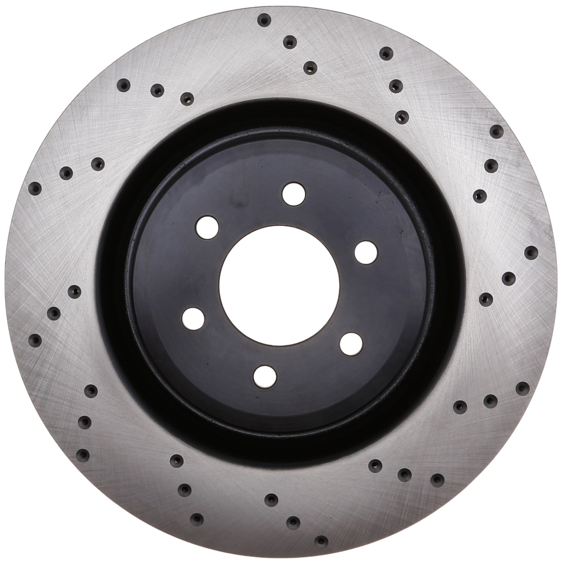 StopTech Sport Cross Drilled Brake Rotor; Rear Left