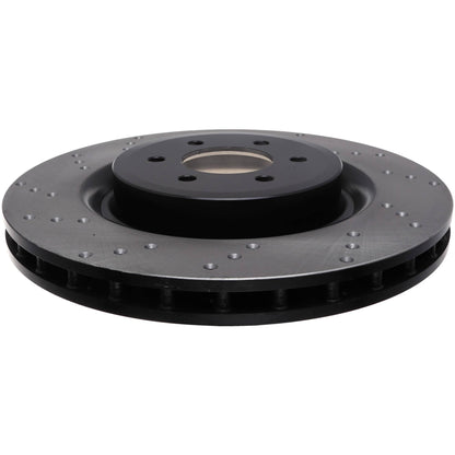 StopTech Sport Cross Drilled Brake Rotor; Rear Right