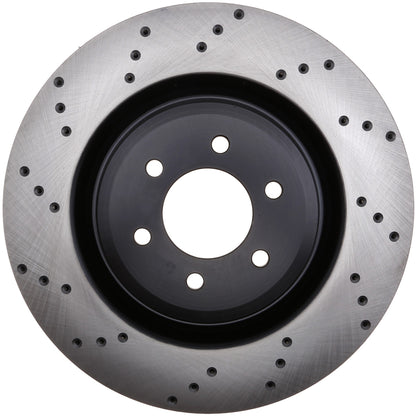 StopTech Sport Cross Drilled Brake Rotor; Rear Right