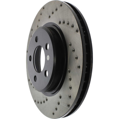 StopTech Sport Cryo Cross Drilled Brake Rotor; Front Right