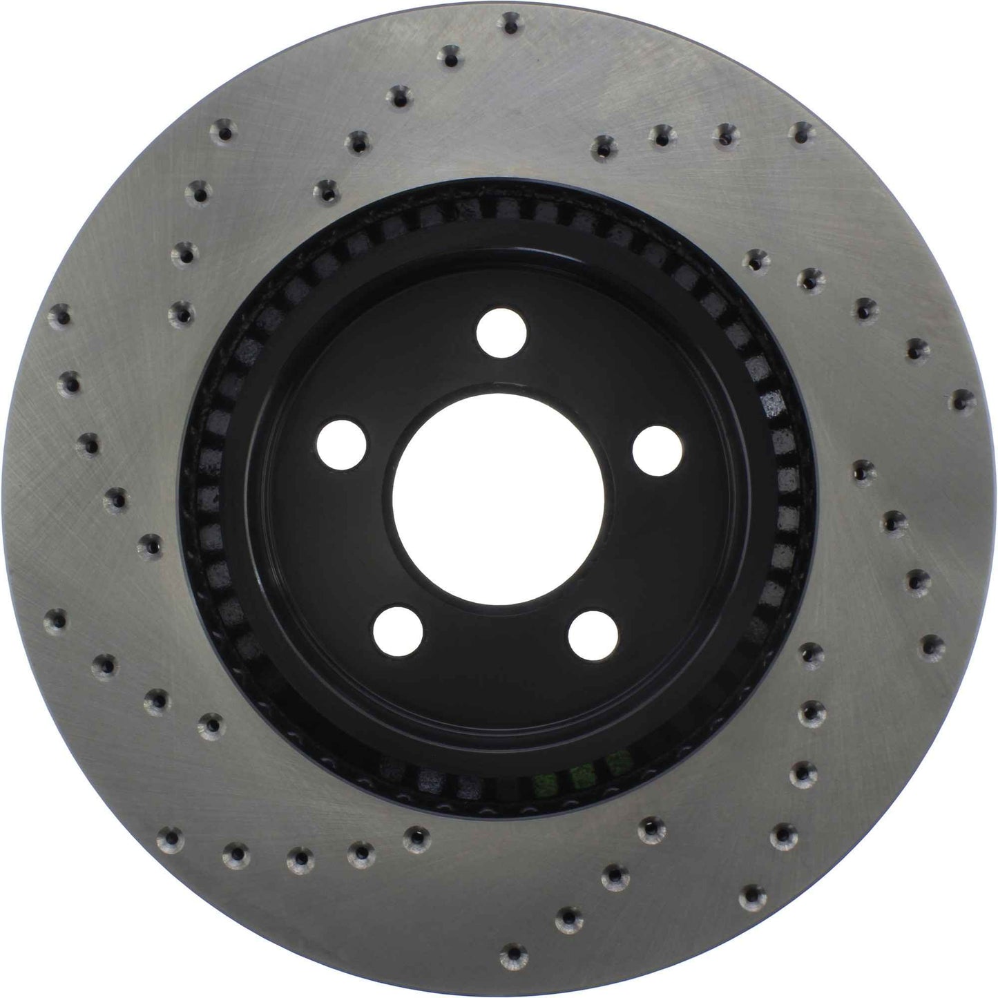StopTech Sport Cross Drilled Brake Rotor; Front Left