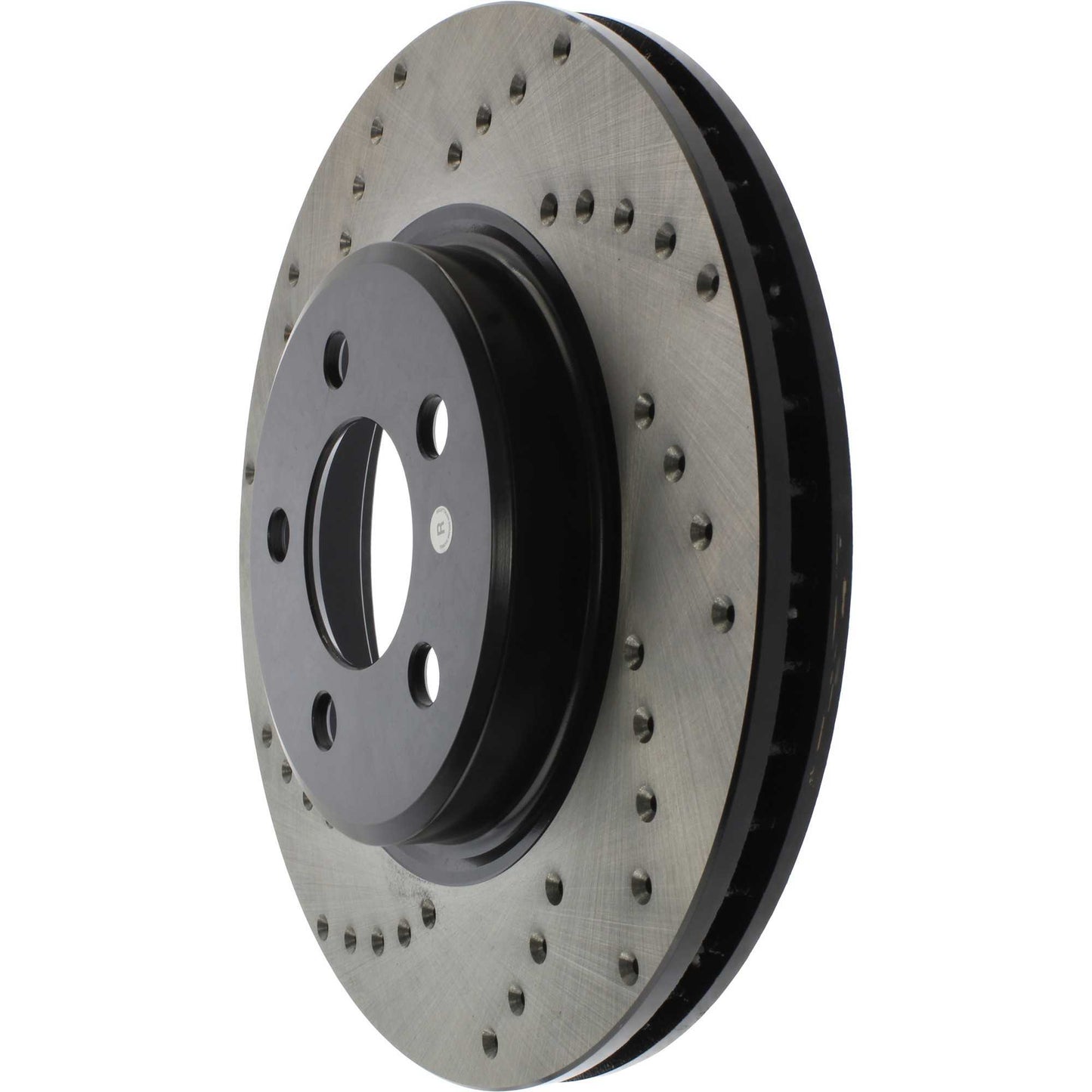 StopTech Sport Cross Drilled Brake Rotor; Front Right