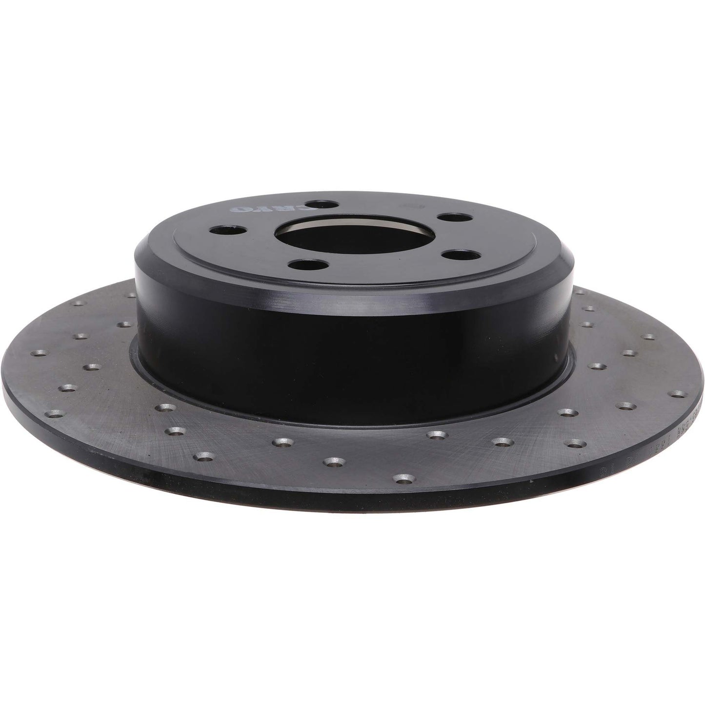 StopTech Sport Cross Drilled Brake Rotor; Rear Left