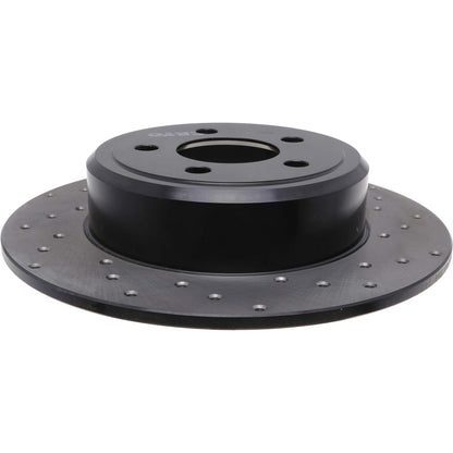 StopTech Sport Cross Drilled Brake Rotor; Rear Left