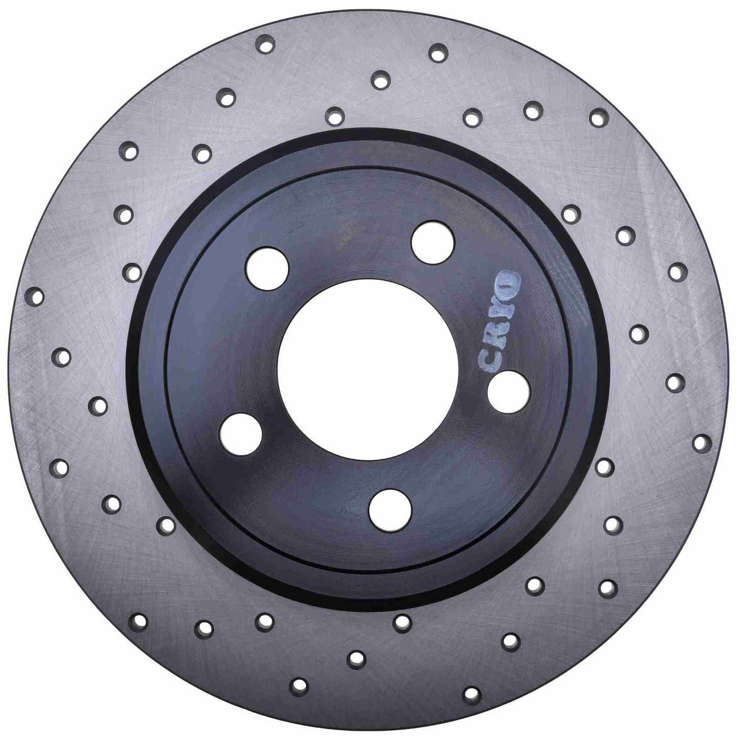 StopTech Sport Cross Drilled Brake Rotor; Rear Right
