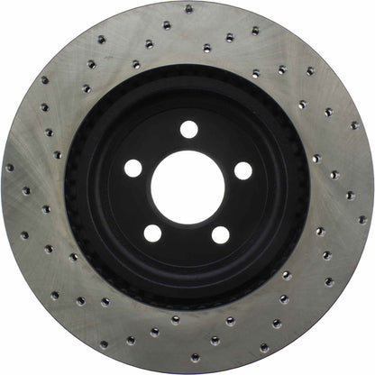 StopTech Sport Cryo Cross Drilled Brake Rotor; Front Left