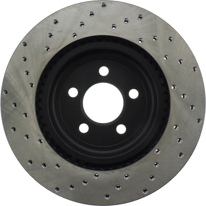 StopTech Sport Cryo Cross Drilled Brake Rotor; Front Left