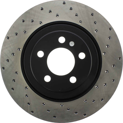 StopTech Sport Cryo Cross Drilled Brake Rotor; Front Left
