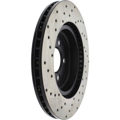StopTech Sport Cryo Cross Drilled Brake Rotor; Front Left
