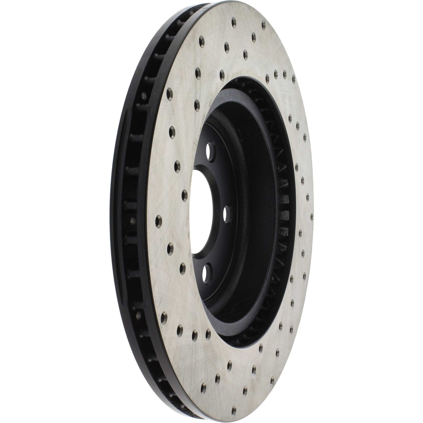StopTech Sport Cross Drilled Brake Rotor; Front Left
