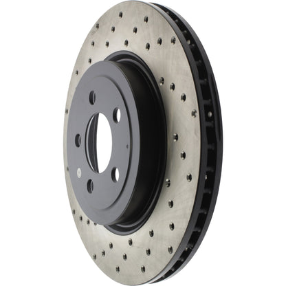 StopTech Sport Cross Drilled Brake Rotor; Front Right