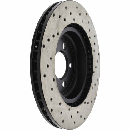 StopTech Sport Cross Drilled Brake Rotor; Front Right
