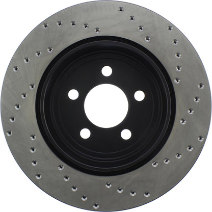 StopTech Sport Cryo Cross Drilled Brake Rotor; Rear Right