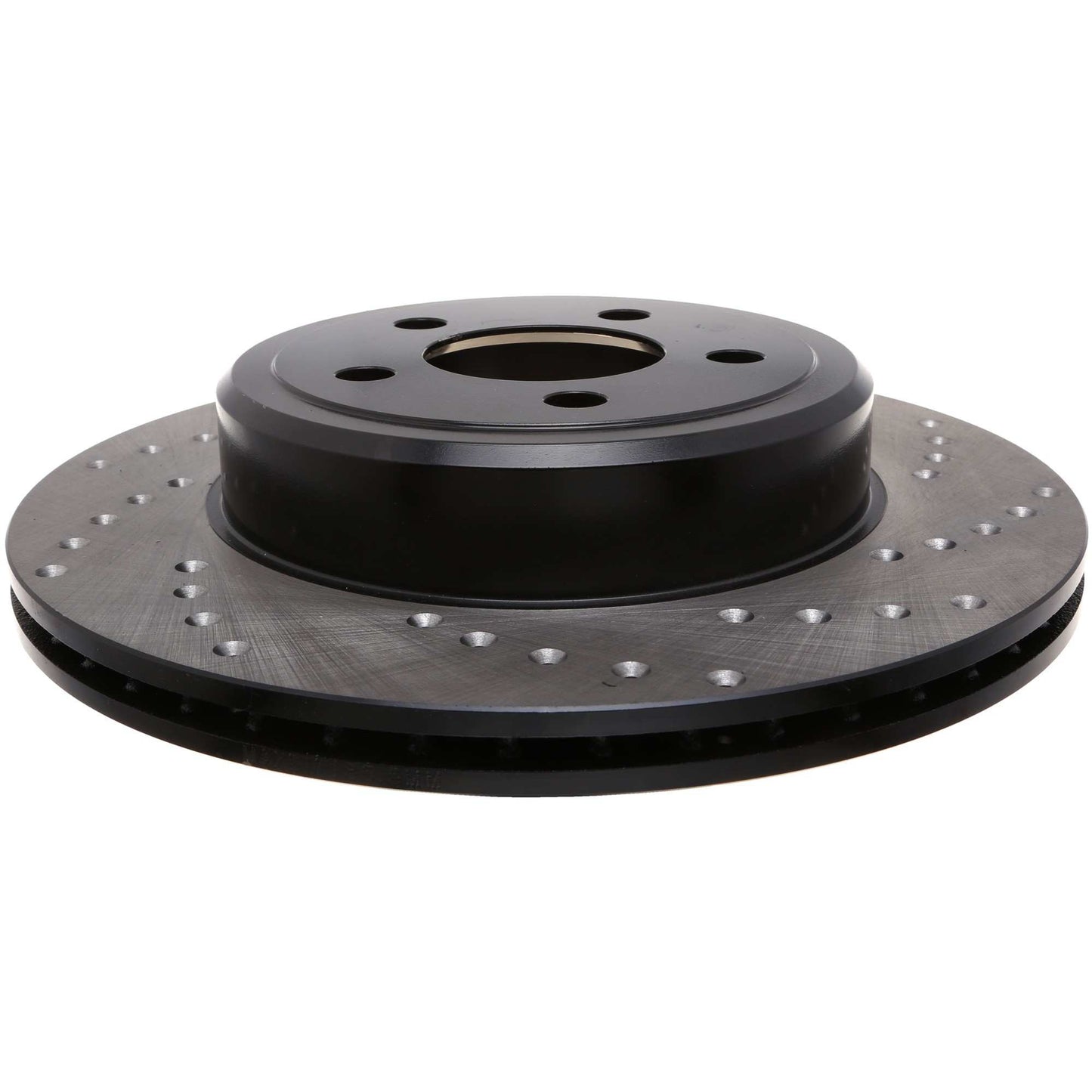 StopTech Sport Cross Drilled Brake Rotor; Rear Left