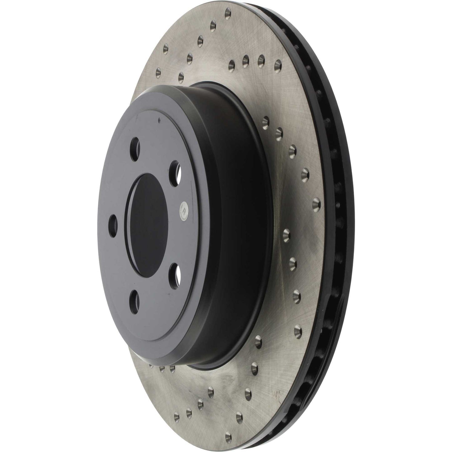 StopTech Sport Cross Drilled Brake Rotor; Rear Right