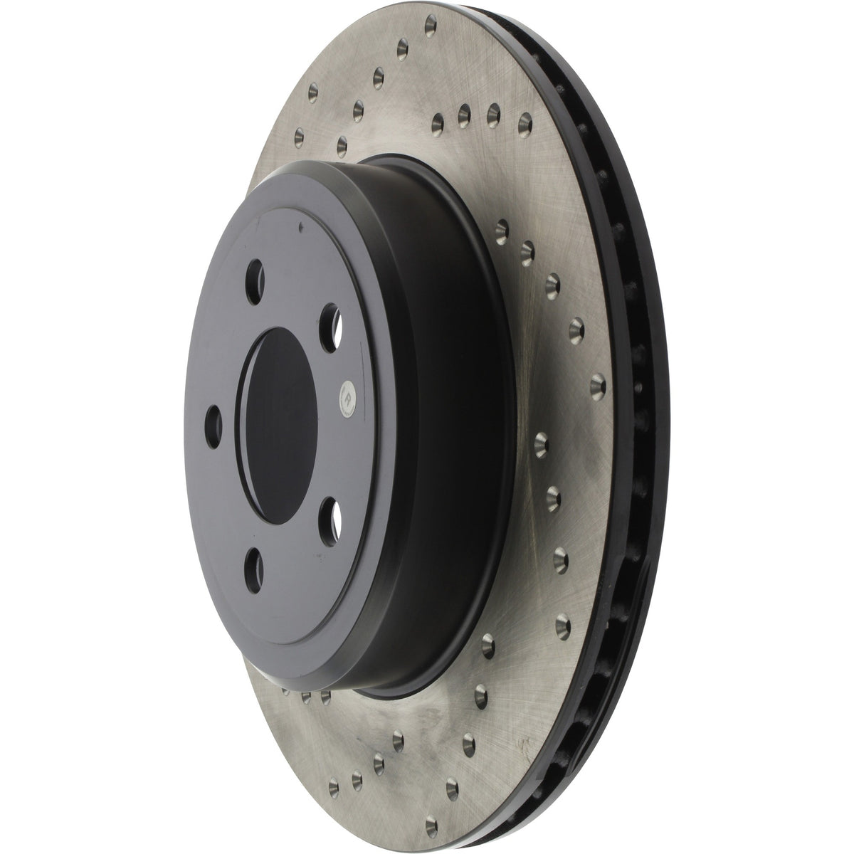StopTech Sport Cross Drilled Brake Rotor; Rear Right