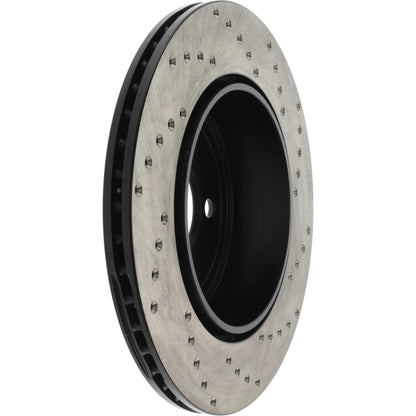 StopTech Sport Cross Drilled Brake Rotor; Rear Right