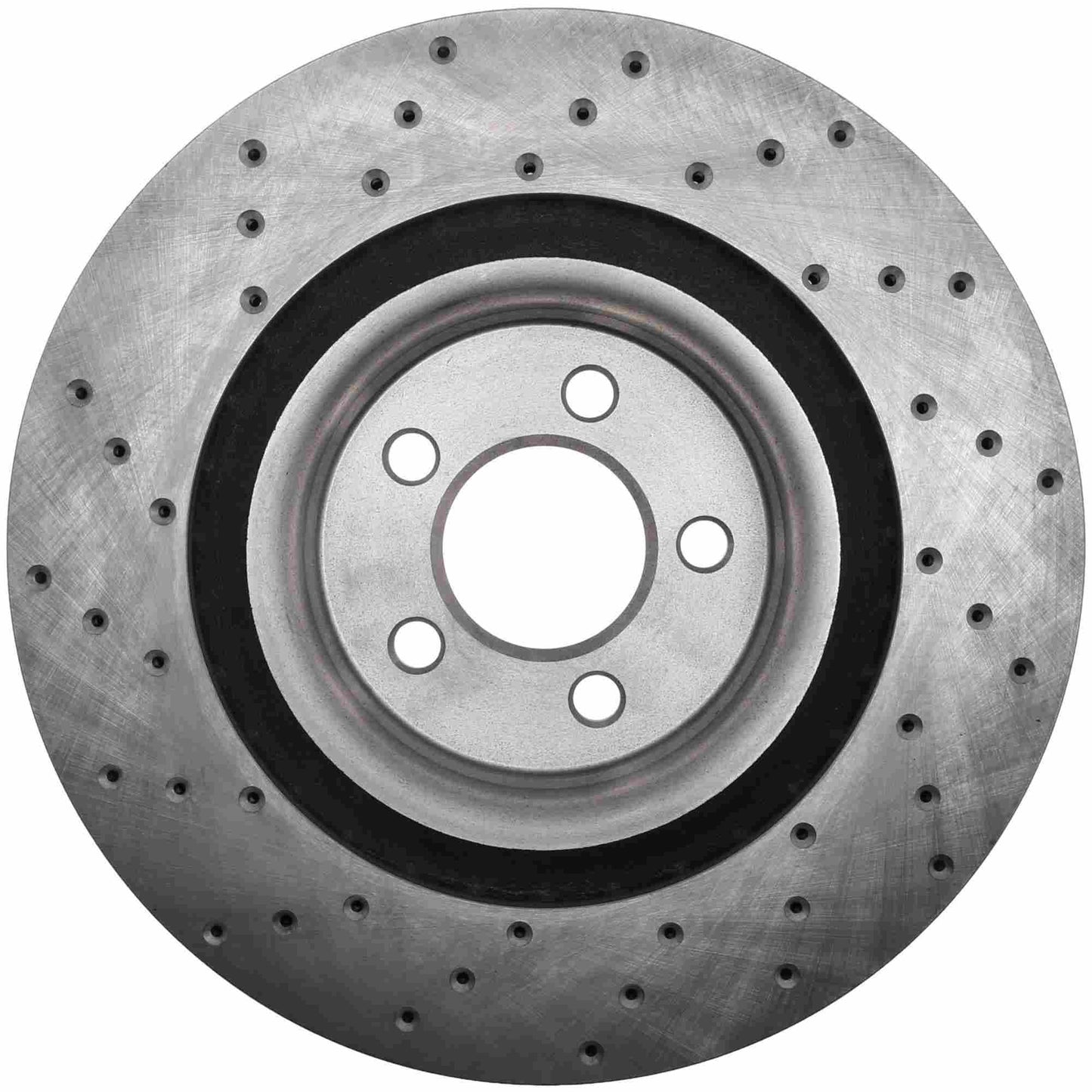 StopTech Sport Cross Drilled Brake Rotor; Front Left