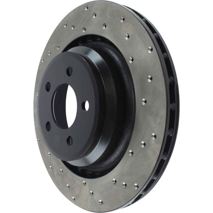 StopTech Sport Cryo Cross Drilled Brake Rotor; Rear Left