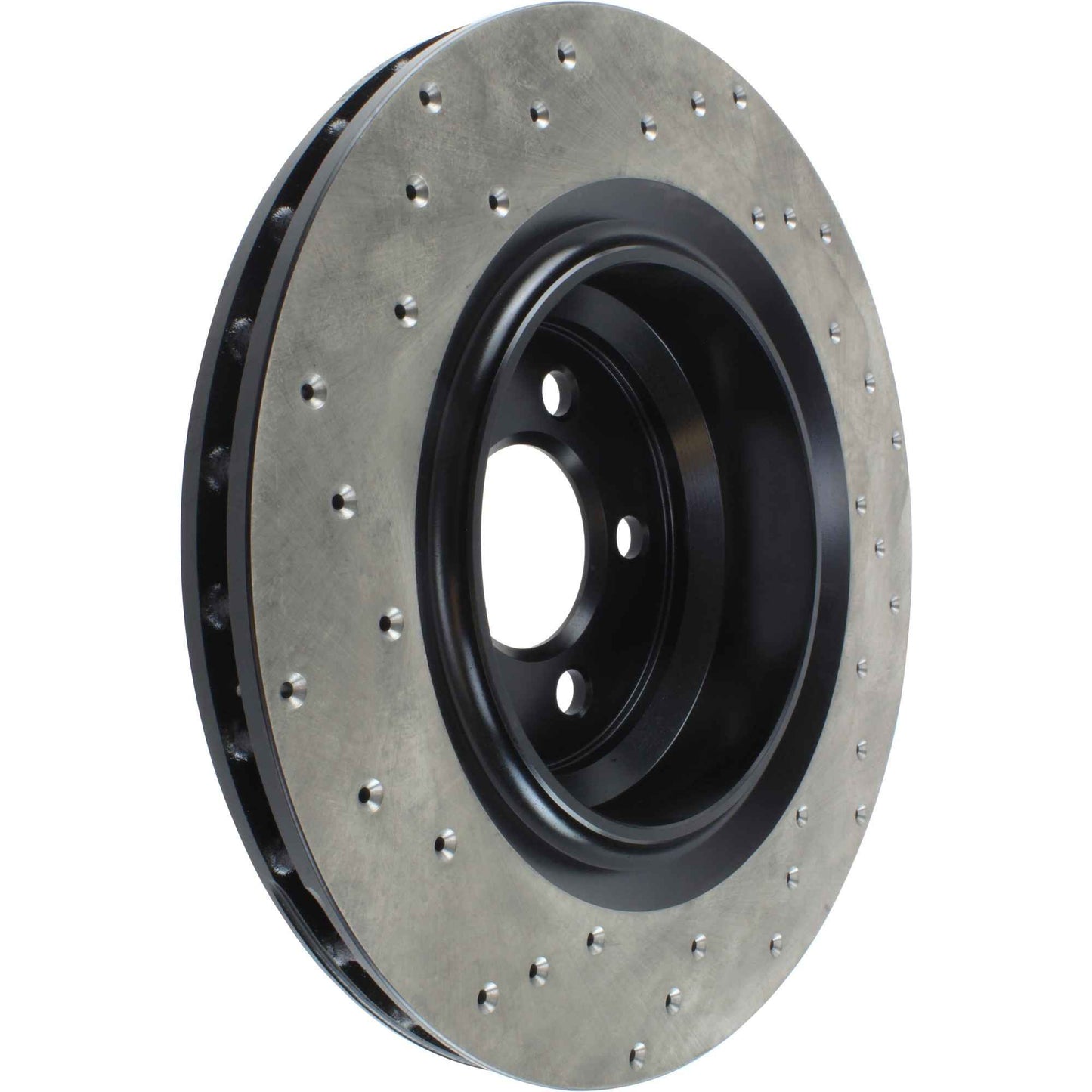 StopTech Sport Cross Drilled Brake Rotor; Rear Left