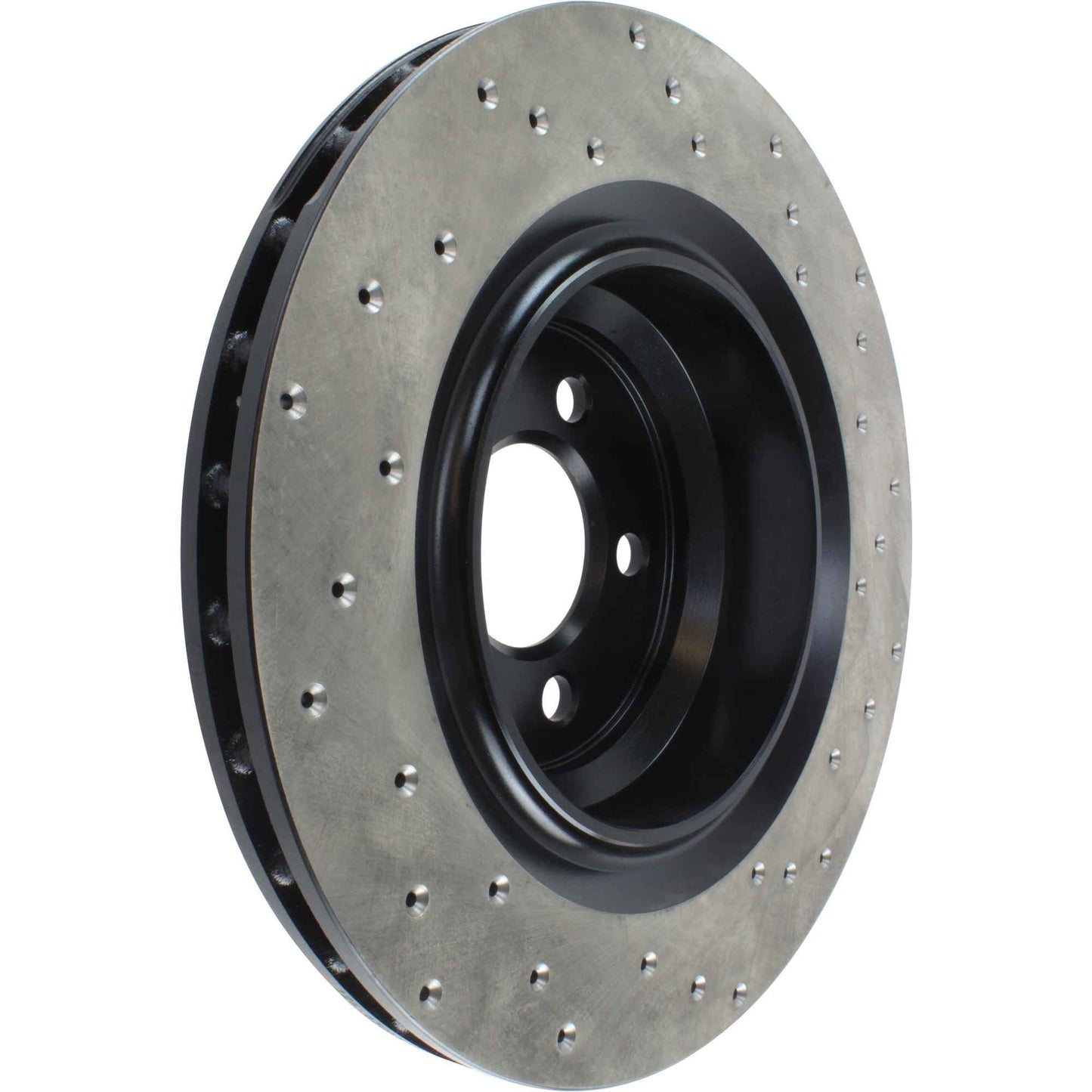StopTech Sport Cross Drilled Brake Rotor; Rear Right
