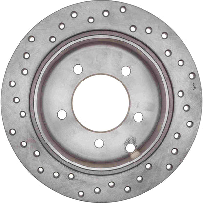 StopTech Sport Cryo Cross Drilled Brake Rotor; Rear Left