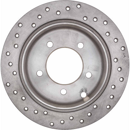 StopTech Sport Cryo Cross Drilled Brake Rotor; Rear Left