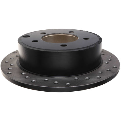StopTech Sport Cross Drilled Brake Rotor; Rear Left
