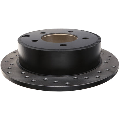 StopTech Sport Cross Drilled Brake Rotor; Rear Left