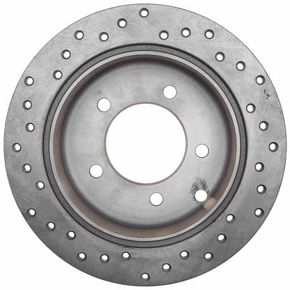 StopTech Sport Cross Drilled Brake Rotor; Rear Left