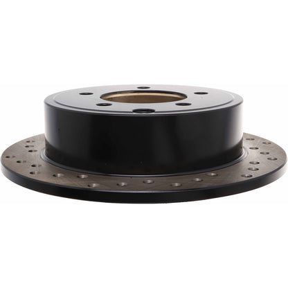 StopTech Sport Cross Drilled Brake Rotor; Rear Right