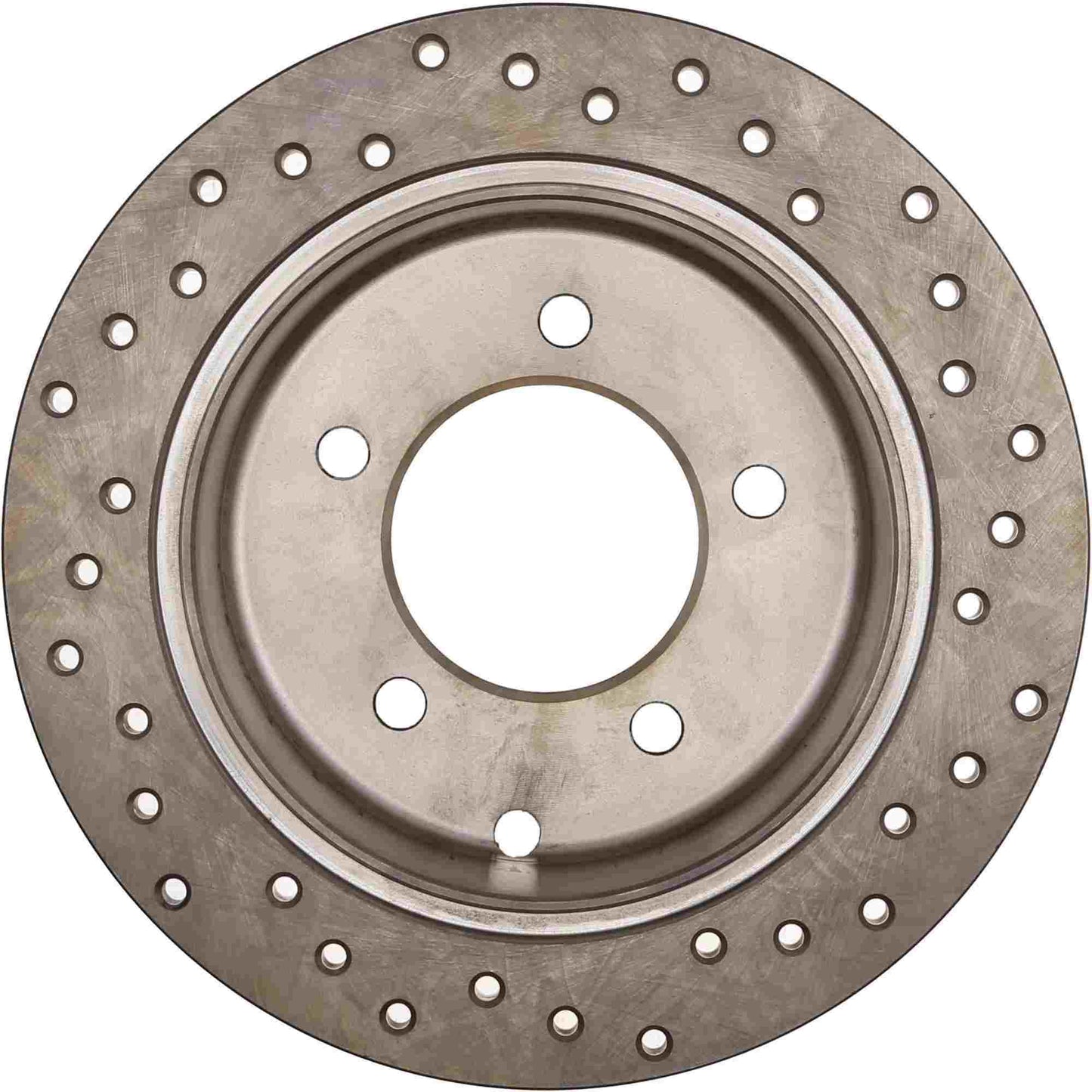 StopTech Sport Cross Drilled Brake Rotor; Rear Right