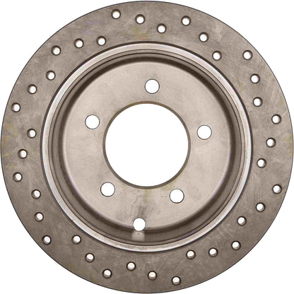 StopTech Sport Cross Drilled Brake Rotor; Rear Right