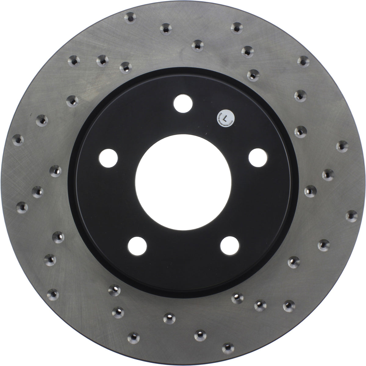 StopTech Sport Cryo Cross Drilled Brake Rotor; Front Left