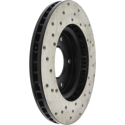 StopTech Sport Cryo Cross Drilled Brake Rotor; Front Left
