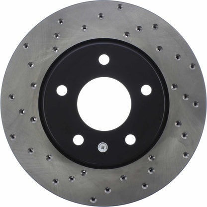 StopTech Sport Cryo Cross Drilled Brake Rotor; Front Right