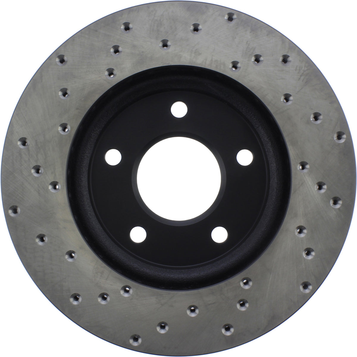 StopTech Sport Cross Drilled Brake Rotor; Front Left