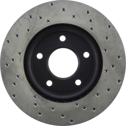 StopTech Sport Cross Drilled Brake Rotor; Front Right