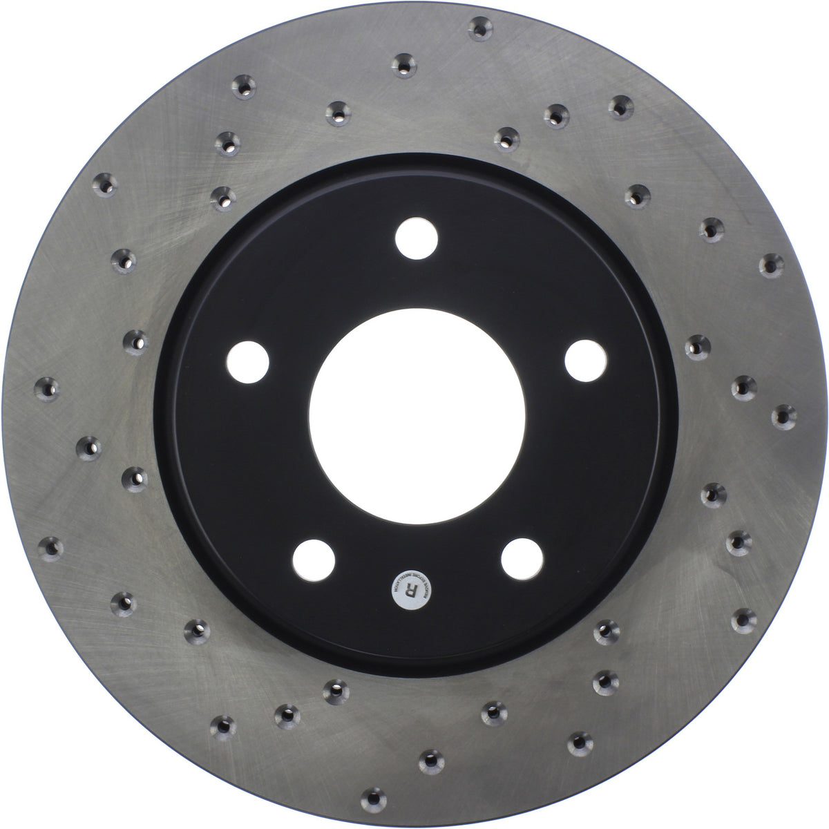 StopTech Sport Cross Drilled Brake Rotor; Front Right