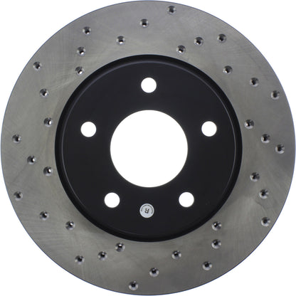 StopTech Sport Cross Drilled Brake Rotor; Front Right