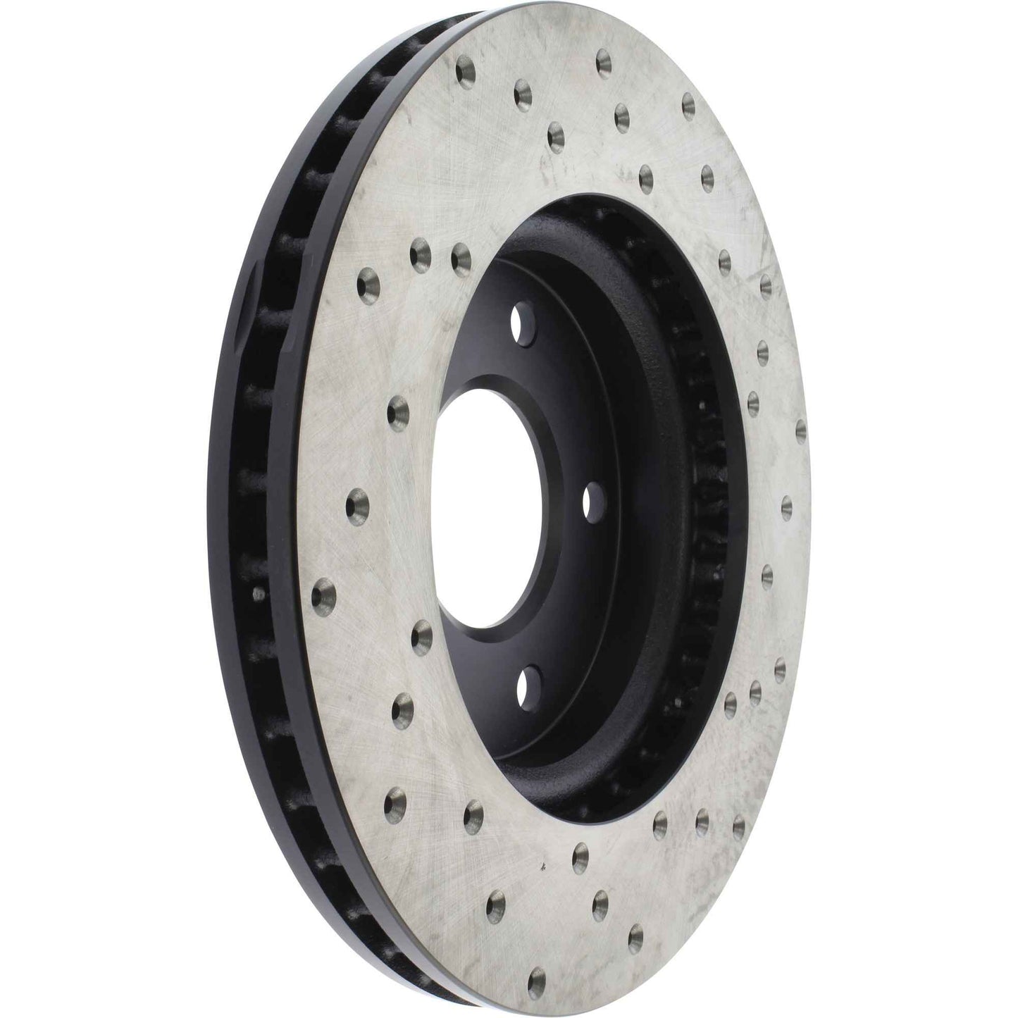 StopTech Sport Cross Drilled Brake Rotor; Front Right