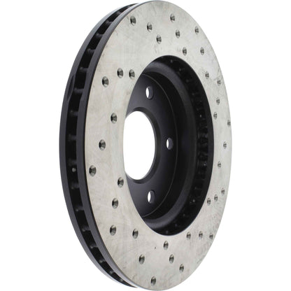 StopTech Sport Cross Drilled Brake Rotor; Front Right