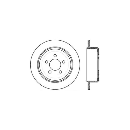 StopTech Sport Cross Drilled Brake Rotor; Rear Right